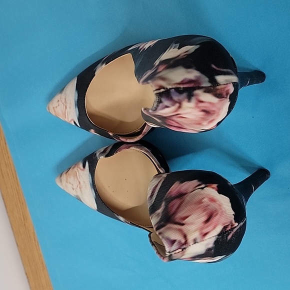 Jessica Simpson Womens Slip On Stiletto Pumps Heels Floral Leather Size 10 - Picture 9 of 13